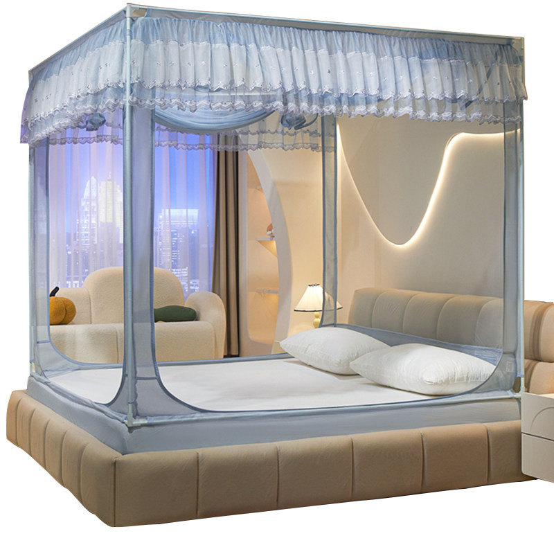 A类母婴级宝宝防摔蚊帐T门回底纹账家用卧室一体式婴儿童全包床笠,淘宝优惠券,粉丝福利购,淘宝优惠卷