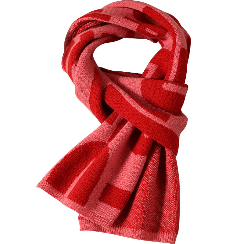 圣诞节新年跨年过年礼物围巾实用大红色送女生女朋友女友创意礼品