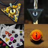 Кожаные изделия ручной работы сделайте DIY Glased Glass Fake Eye -ey -Eye Animal Eye Accessories