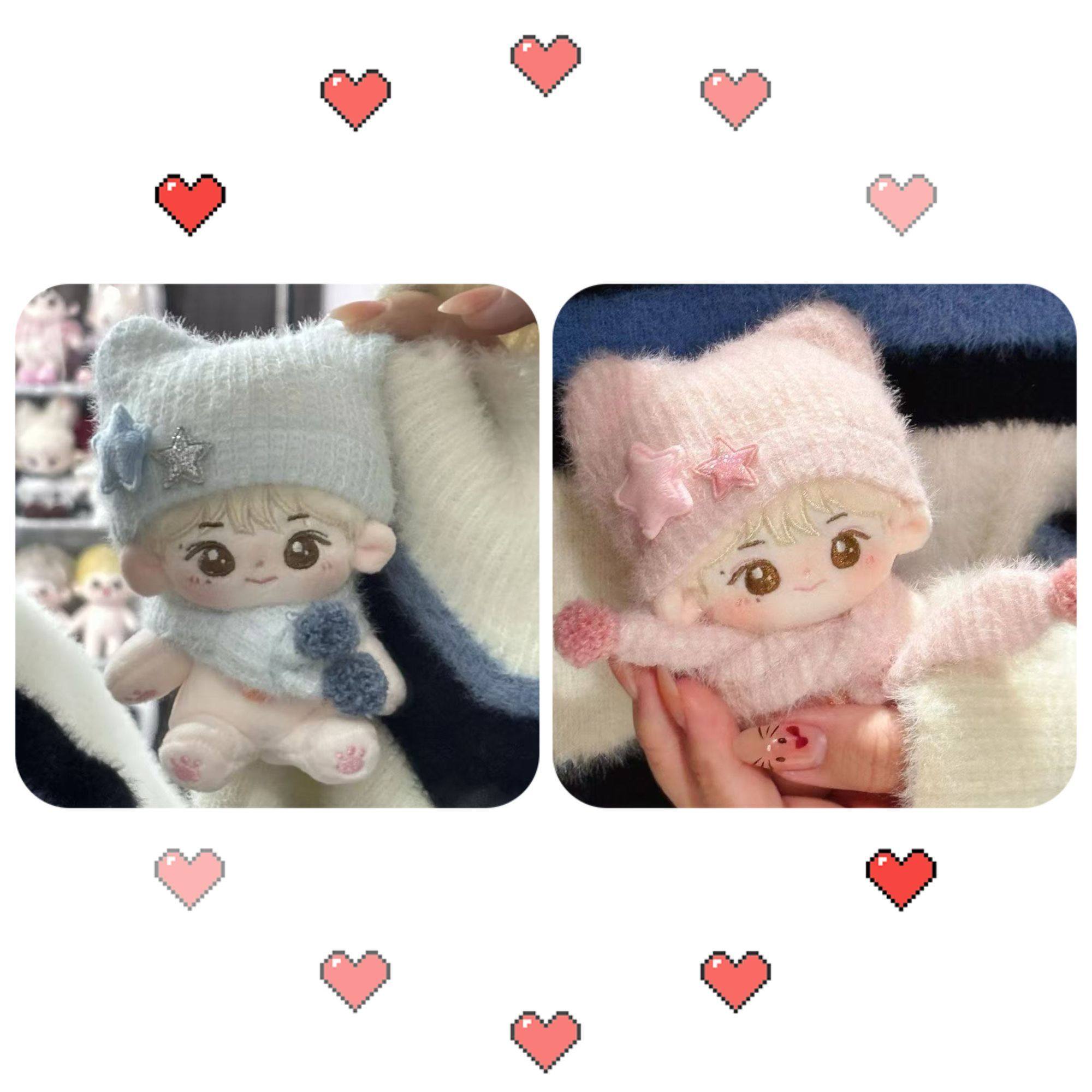 仅娃衣】10cm厘米冬款娃衣棉花娃娃可爱毛绒围巾帽子公仔玩偶衣服,淘宝优惠券,粉丝福利购,淘宝优惠卷