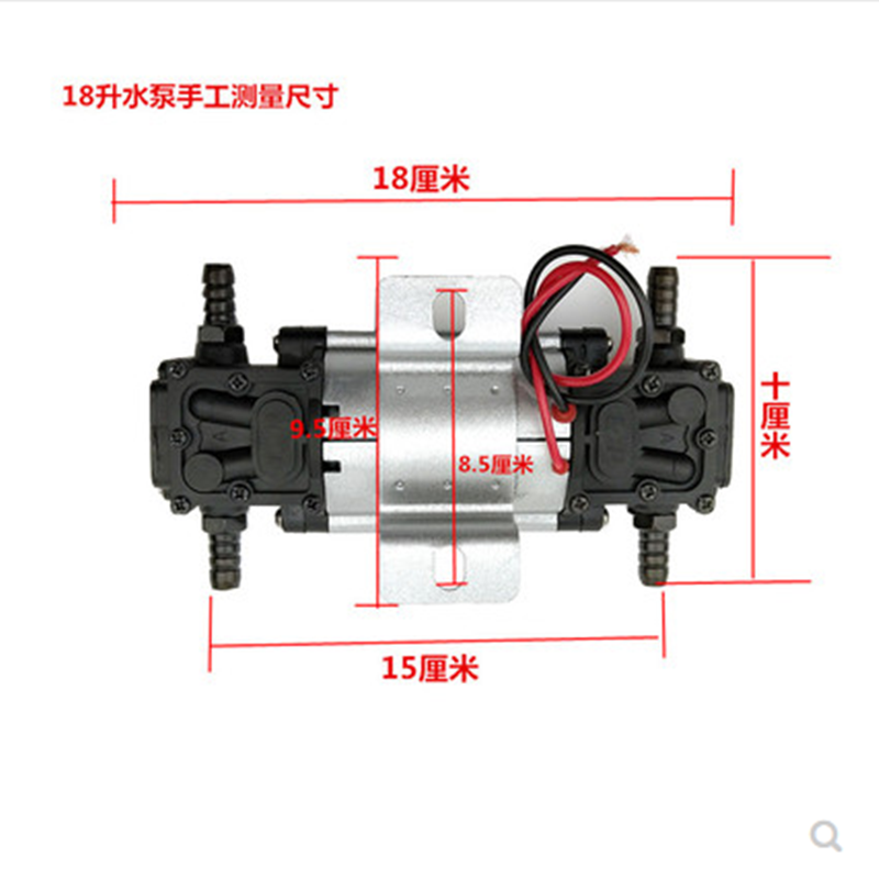 汽车货车淋水12V24V电动抽水泵汽淋水器配件自吸泵滴水刹车水油泵 - 图1