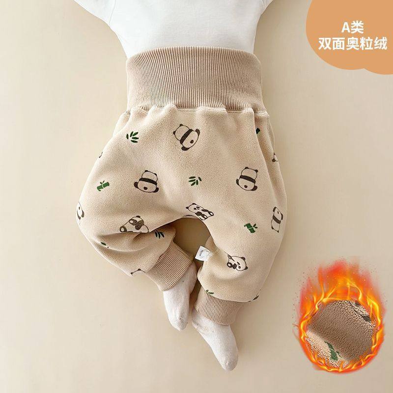 婴儿屁屁裤子秋冬加厚加绒高腰护肚裤宝宝大pp裤外穿婴幼儿冬装潮,淘宝优惠券,粉丝福利购,淘宝优惠卷