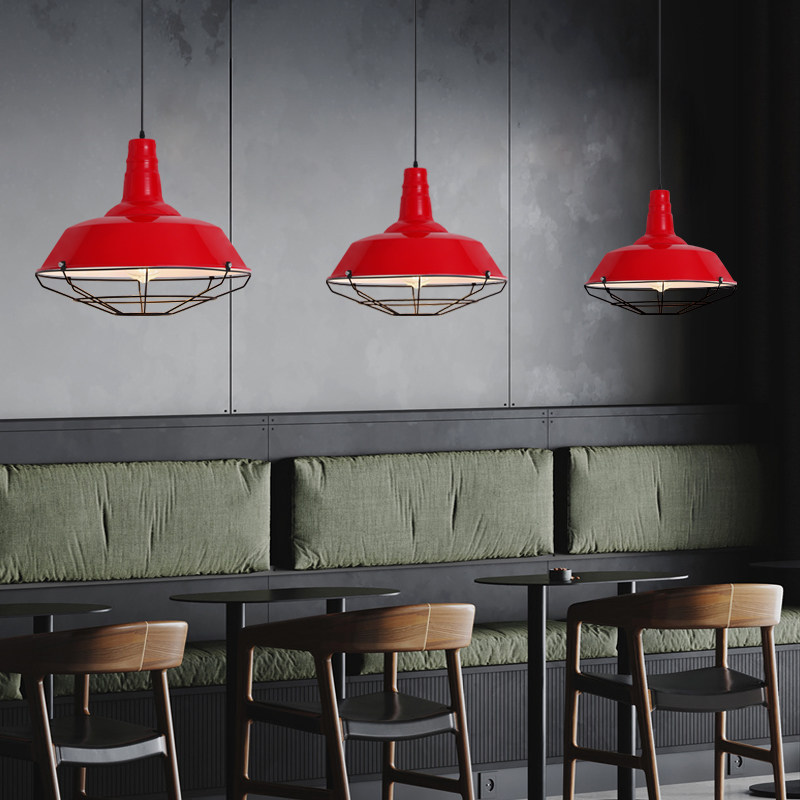 复古工业风loft餐厅吊灯创意个性火锅店铺咖啡厅酒吧怀旧锅盖灯罩,淘宝优惠券,粉丝福利购,淘宝优惠卷