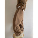 Dannyandzee winter warm plus velvet thickened cloud velvet solid color loose elastic waist warm sweatpants for men INS