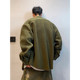 Solid color lambswool silhouette shirt jacket