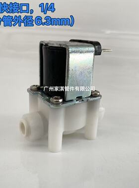 无压电磁阀 净水器电动阀 12V24V220V放水出水阀常闭 饮水机配件