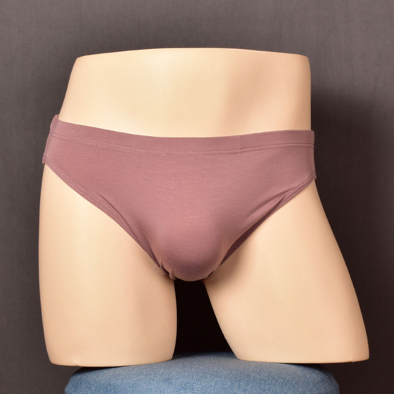 欧美风男士莫代尔三角裤简约纯色复古裤衩单层一片式舒适打底内裤,淘宝优惠券,粉丝福利购,淘宝优惠卷