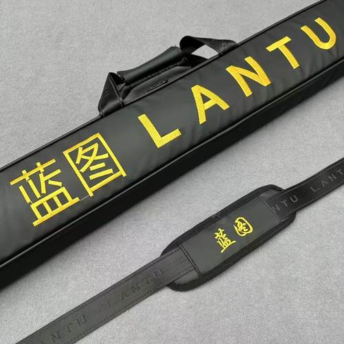 蓝图新款外包台球杆盒外包保护套一体通杆防水杆包双槽耐磨三槽袋 - 图3