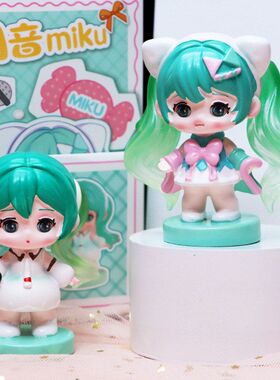 卡通初音miku摆件萌可爱创意摆件