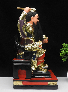 九天应元雷声普化天尊树脂神像清罡雷祖师像南极长生大帝雷神摆件