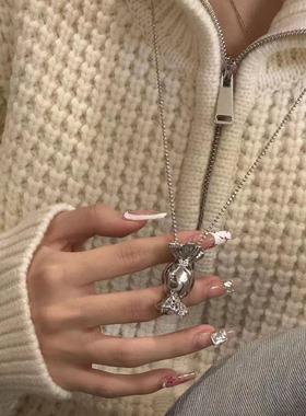 hucares原创「糖果殿下」无迪重工！小众糖果毛衣链简约气质小众