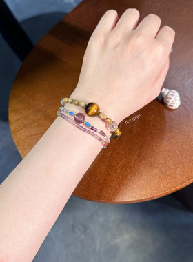 hucares「诸事顺遂」原创虎眼石手串王嘉尔同款天然石轻奢高级感