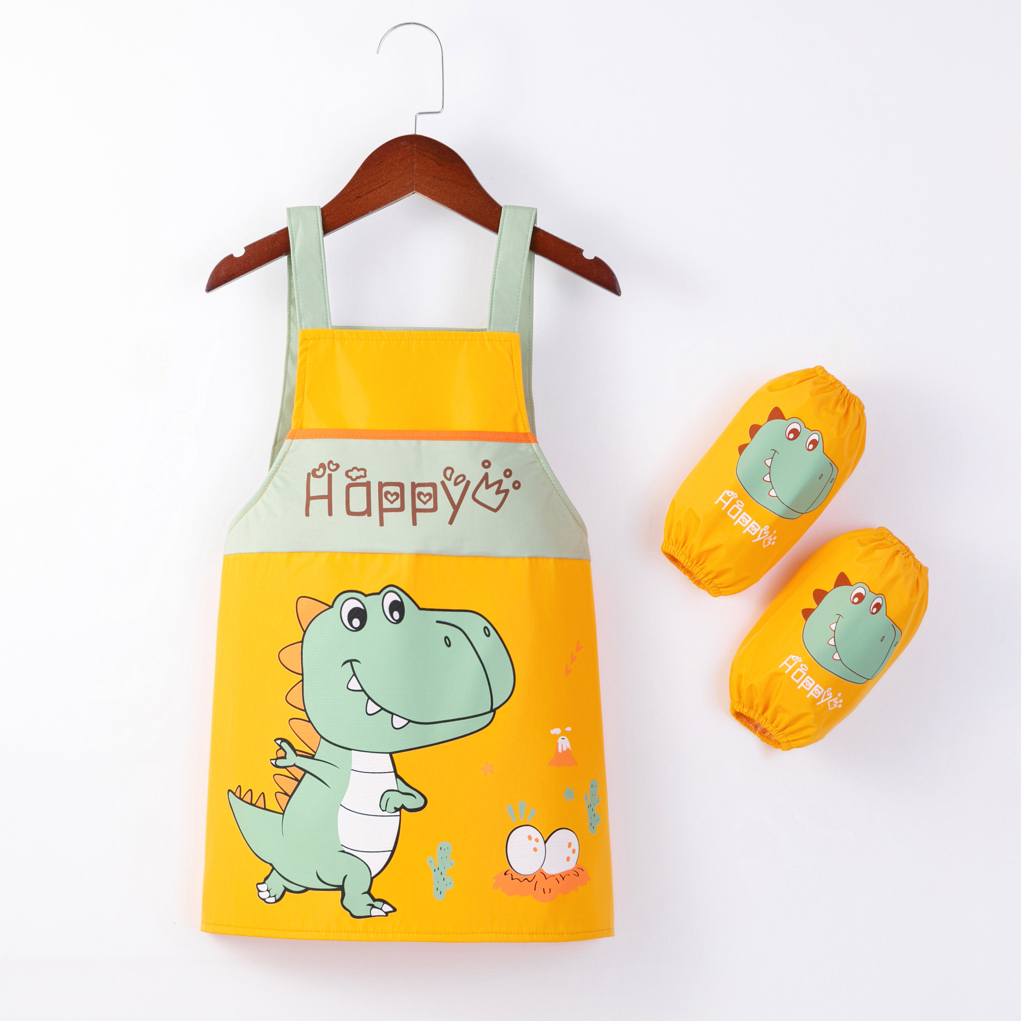 儿童围裙画画罩衣防水耐脏绘画美术反穿衣幼儿园男女宝宝吃饭围兜,淘宝优惠券,粉丝福利购,淘宝优惠卷
