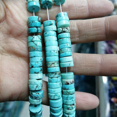 DIY аксессуары 澶╃劧钃濇澗鐭冲钩鎵ｇ墖3*6/3*8mm缁挎澗鍦嗗舰闅旂墖閫氬瓟鎵嬮摼椤归摼琛ｅ附閰嶉グdiy