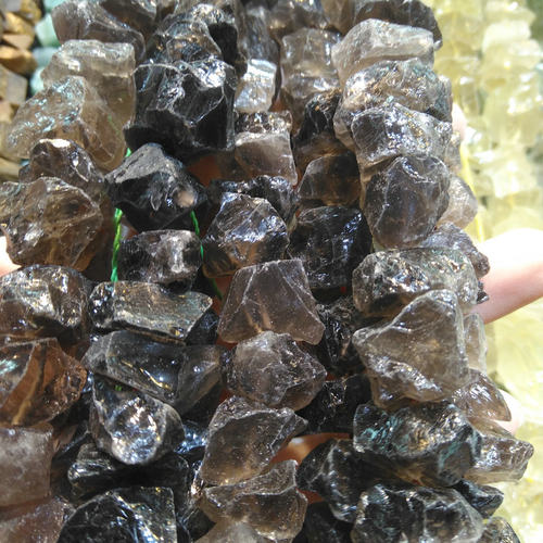 天然原矿碎石块 通孔石头中号 23种颜色 串珠diy手工饰品配件特色 - 图1