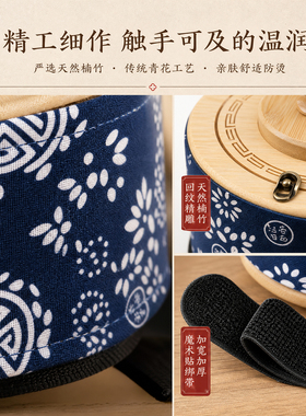 实木防烫脚底全身艾灸盒中医专用