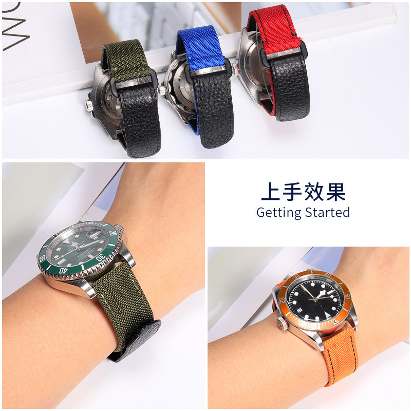 代用劳力士迪通拿欧米茄联名款尼龙 泊格配件