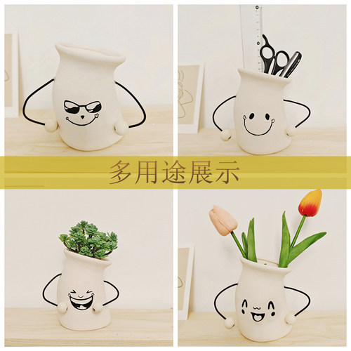 奶油风仿真多肉客厅桌面装饰洞洞板小摆件电视柜盆栽创意家居饰品 - 图2