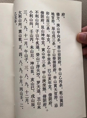 六十年二十四山通利定局古法籍高清复刻版书法字帖作品