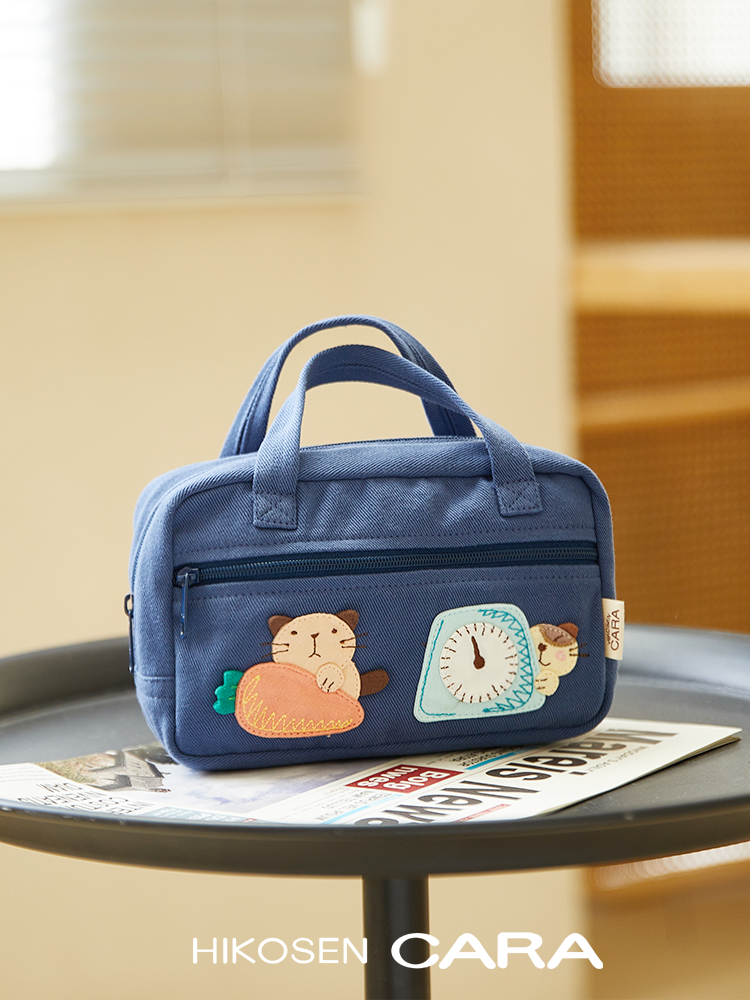 hikosen cara卡拉猫韩版帆布手提包 hikosencara女士包袋