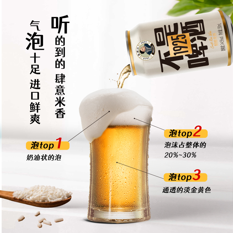 鲁源兴1925畅饮型不是啤酒精酿米酒330ml*6罐起泡孝感米酒微醺酒 - 图1