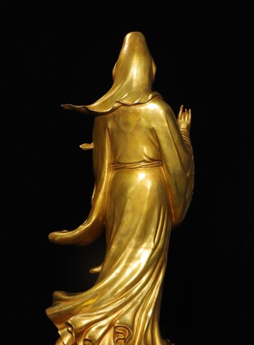 站净瓶观音菩萨佛像藏传密宗纯铜鎏金大号寺庙佛堂供奉装饰品摆件