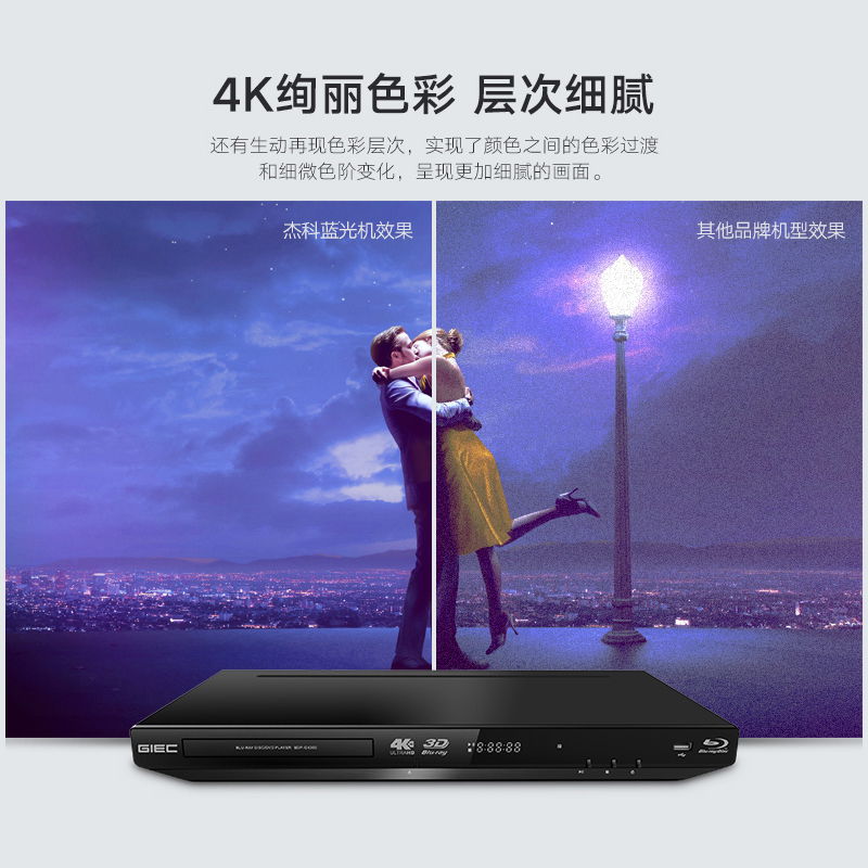 GIEC/杰科 BDP-G4350家用4k蓝光播放机3D高清dvd影碟机vcd播放器-图3