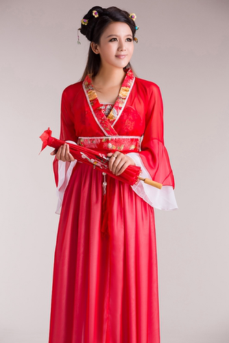 古装服装仙女清新淡雅汉服女中国风成人礼七仙女古代衣服公主小姐 - 图1
