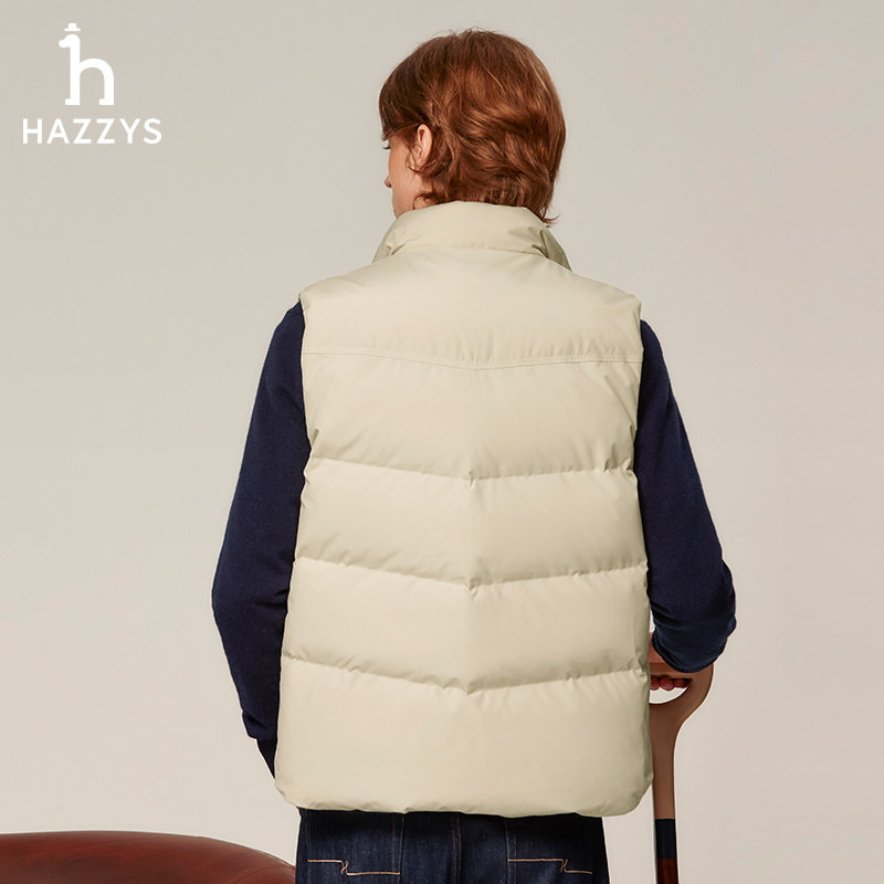 HAZZYS x PHIZ系列 哈吉斯男装正品秋季新款保暖鸭绒羽绒马甲背心,淘宝优惠券,粉丝福利购,淘宝优惠卷