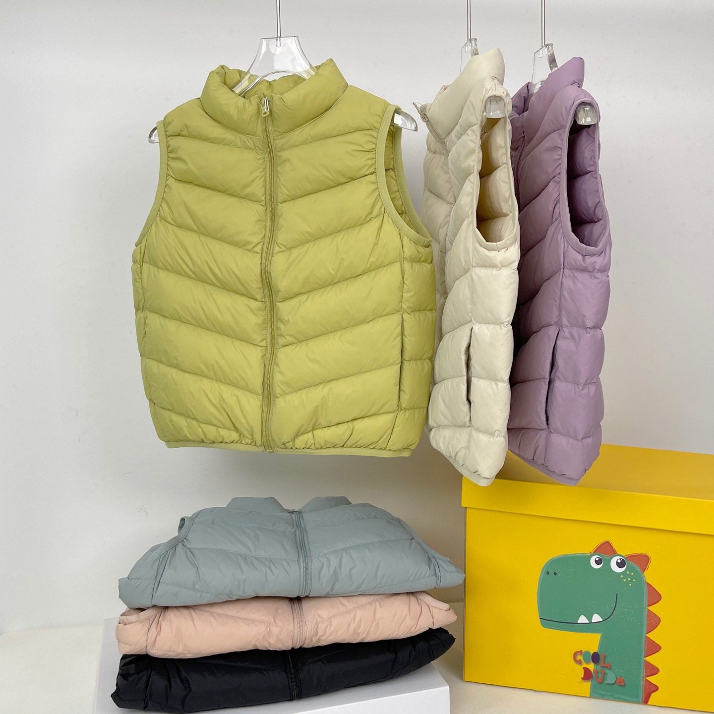 优品儿童轻薄款羽绒马甲男女童立领拉链背心简约百搭冬季新款宝宝,淘宝优惠券,粉丝福利购,淘宝优惠卷