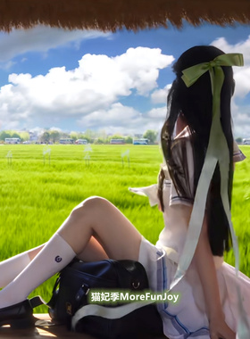 仙薄荷奶绿色超长飘带大蝴蝶结发夹顶夹发卡少女JK头饰水手服发饰