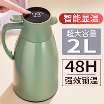 Large Number Insulated Tabletop Kettle Commercial Dormitory Glass Bile Insulation Pot Cup Large Capacity 2000 Small Warm Pot Open Kettle