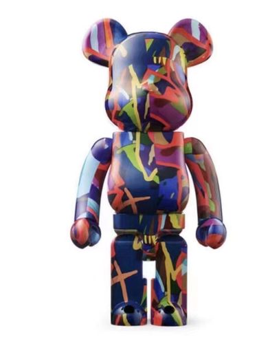 官方正品 Bearbrick 积木熊 KAWS涂鸦1000% BE@RBRICK 限量款 - 图2