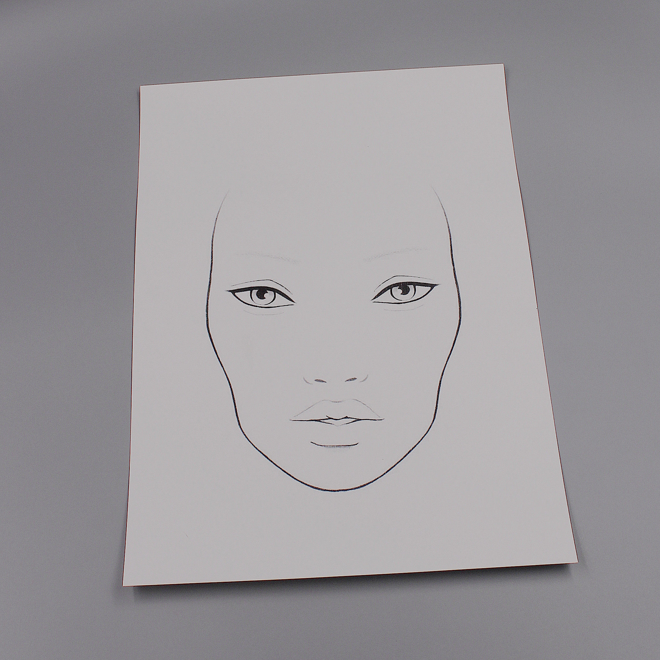 Face Chart妆面图美人图纸妆美妆图美妆绘本美妆练习册模版化妆师,淘宝优惠券,粉丝福利购,淘宝优惠卷