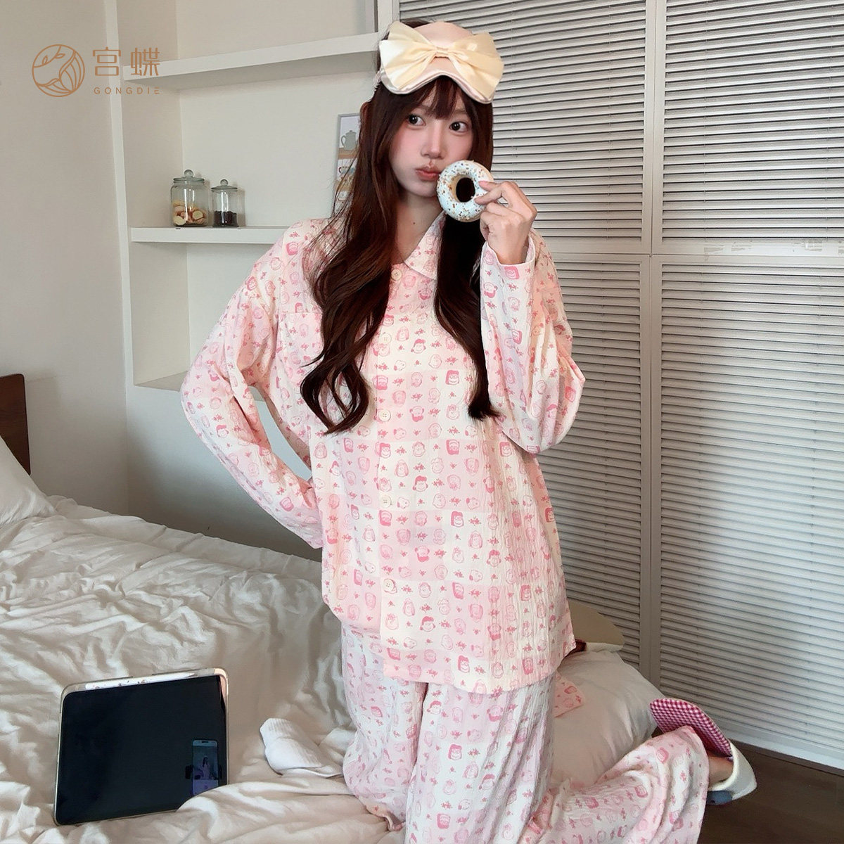 宫蝶【轻柔软】史努比少女睡衣秋季甜美