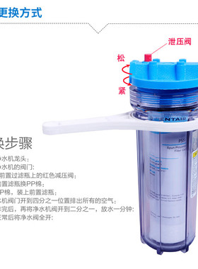 EVERPURE/爱惠浦净水器10寸PP棉滤芯10吋1微米 P1-10滤芯四支装