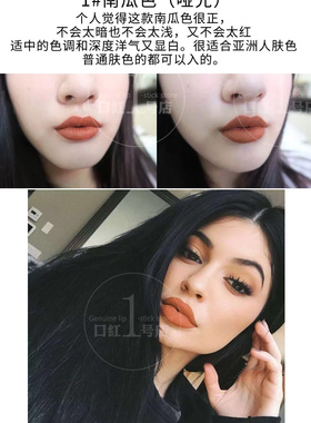 南瓜色口红正品橘色不易掉色不易沾杯不易脱色哑光复古显白