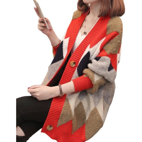 2025春秋爆款潮慵懒ins韩版毛衣针织开衫外套欧货女装加厚上衣女 - 图3