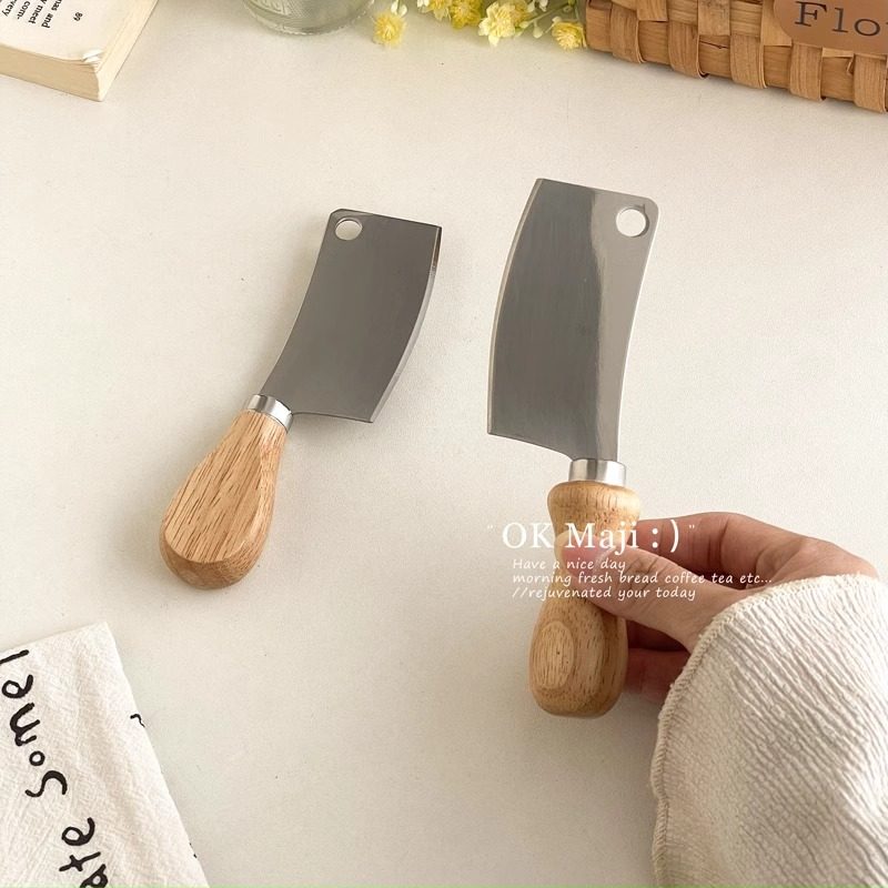 韩式迷你水果刀家用木柄小菜刀儿童辅食刀具厨房专用不锈钢切菜刀,淘宝优惠券,粉丝福利购,淘宝优惠卷