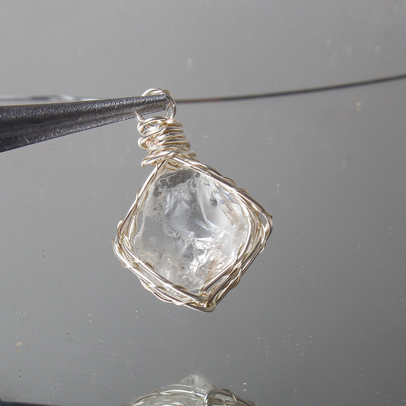 小红书同款纯天然水晶莹石粉晶紫水晶原石绕线吊坠锁骨链闺蜜情侣,淘宝优惠券,粉丝福利购,淘宝优惠卷