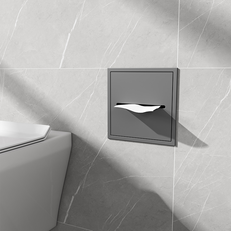 食品级不锈钢浴室嵌入式成品壁龛卫生间抽纸盒淋浴房置物架定制柜 - 图2