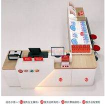 Sichuan New China Welfare Lottery Counter Fu Color Sales Cabinet Table Bar Table Glass That Is to carry out cabinet customization