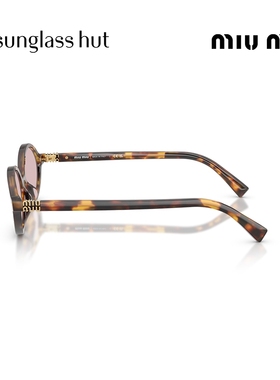 MIU缪缪椭圆形太阳镜书呆子