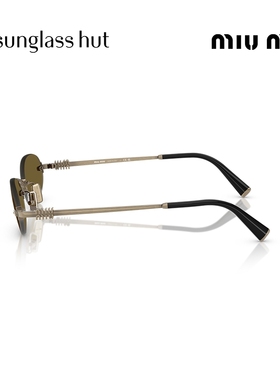 MIU渐变色椭圆形太阳镜