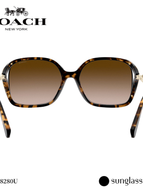 coach女款方形注塑太阳镜