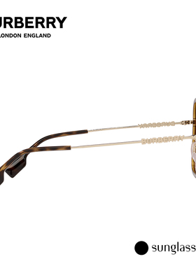 BURBERRY方形复古女大框太阳镜