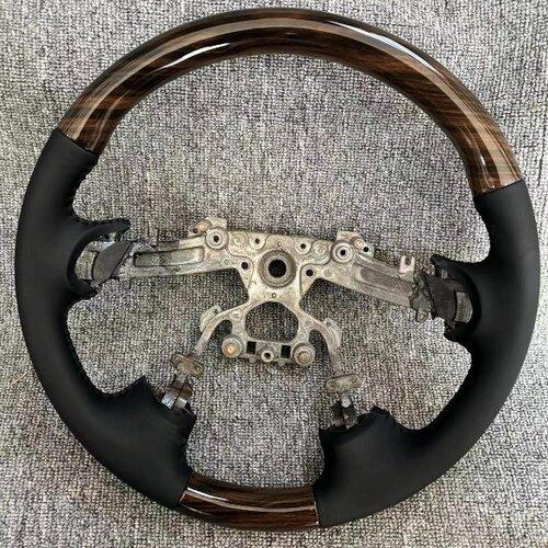 适用英菲尼迪QX60QX70桃木方向盘原厂总成个性改装桃木方向盘升级 - 图1
