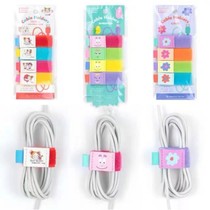 Japanese Cartoon Cute Coco Sauce Data Line of Divine Instrumental Charging Line Magic Sticker Tie Cable Finisher