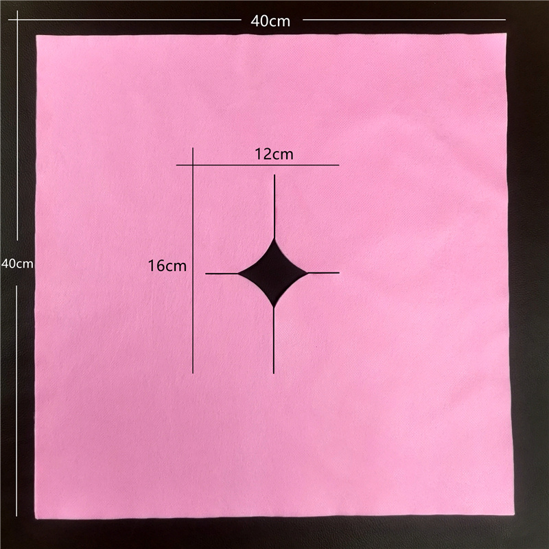 一次性洞巾趴枕巾美容院推拿按摩床趴枕垫脸巾十字孔床头趴脸巾