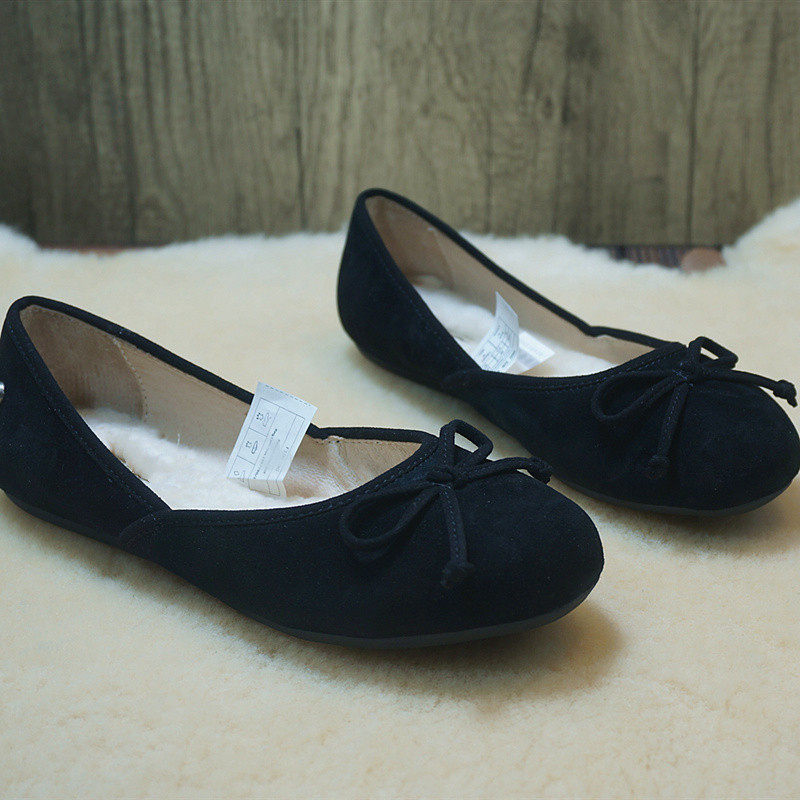 28-6 秋季真皮牛皮浅口女鞋 平跟套脚豆豆鞋女单鞋,淘宝优惠券,粉丝福利购,淘宝优惠卷